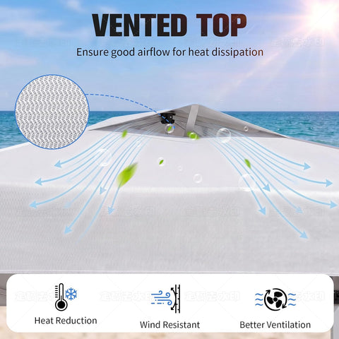 10x10 Pop Up Canopy Tent with Dual Vented Roof, One Push Setup, White