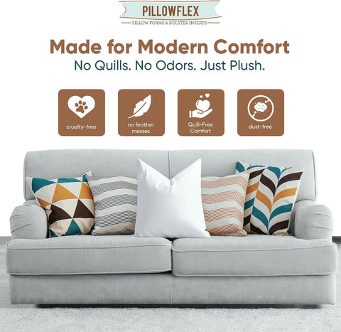 Pillowflex Synthetic Down Pillow Insert 20x20 in - Karate Chop Pillow