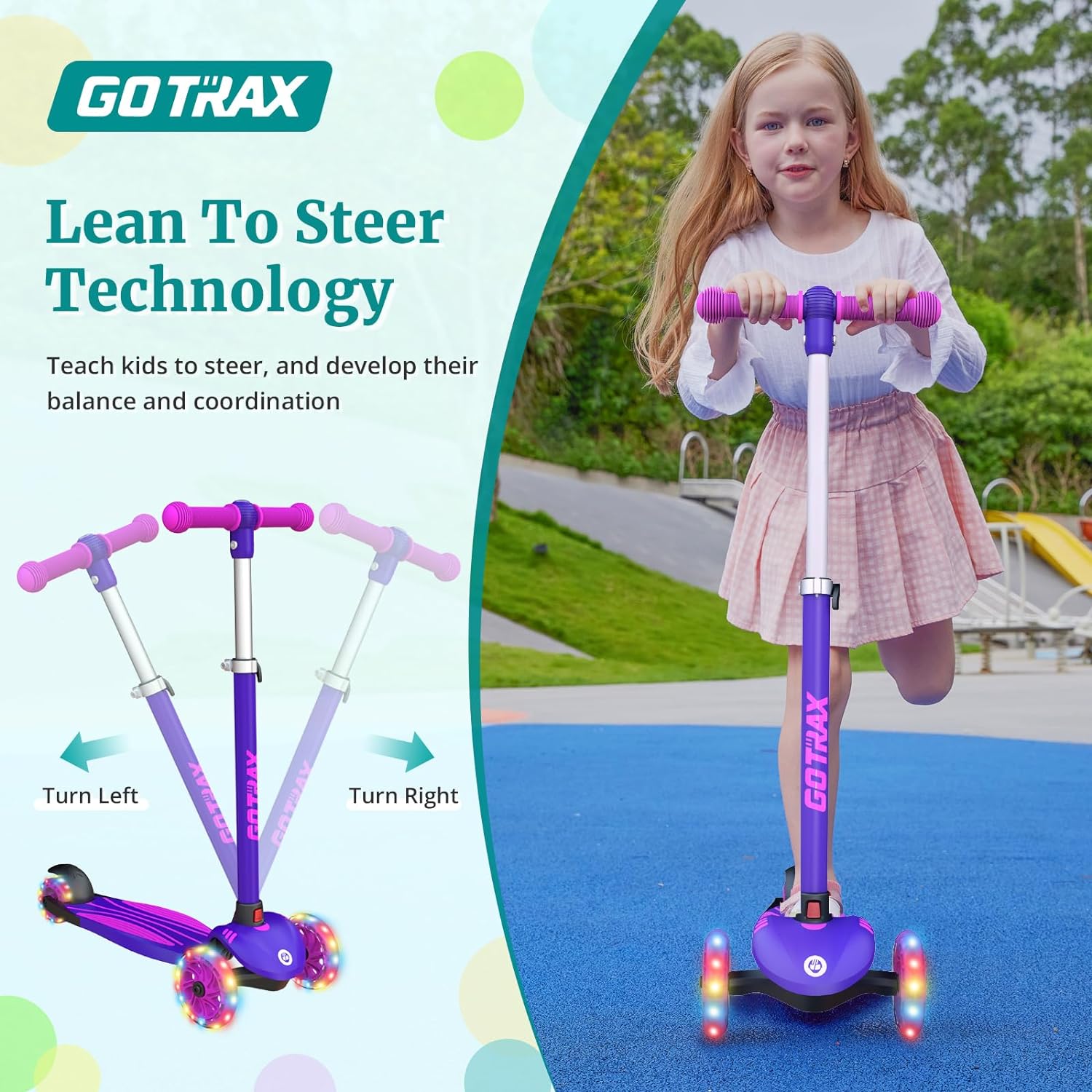 Gotrax KS1 Kids Kick Scooter, 3 Wheels for Boys & Girls 2-8, Gifts