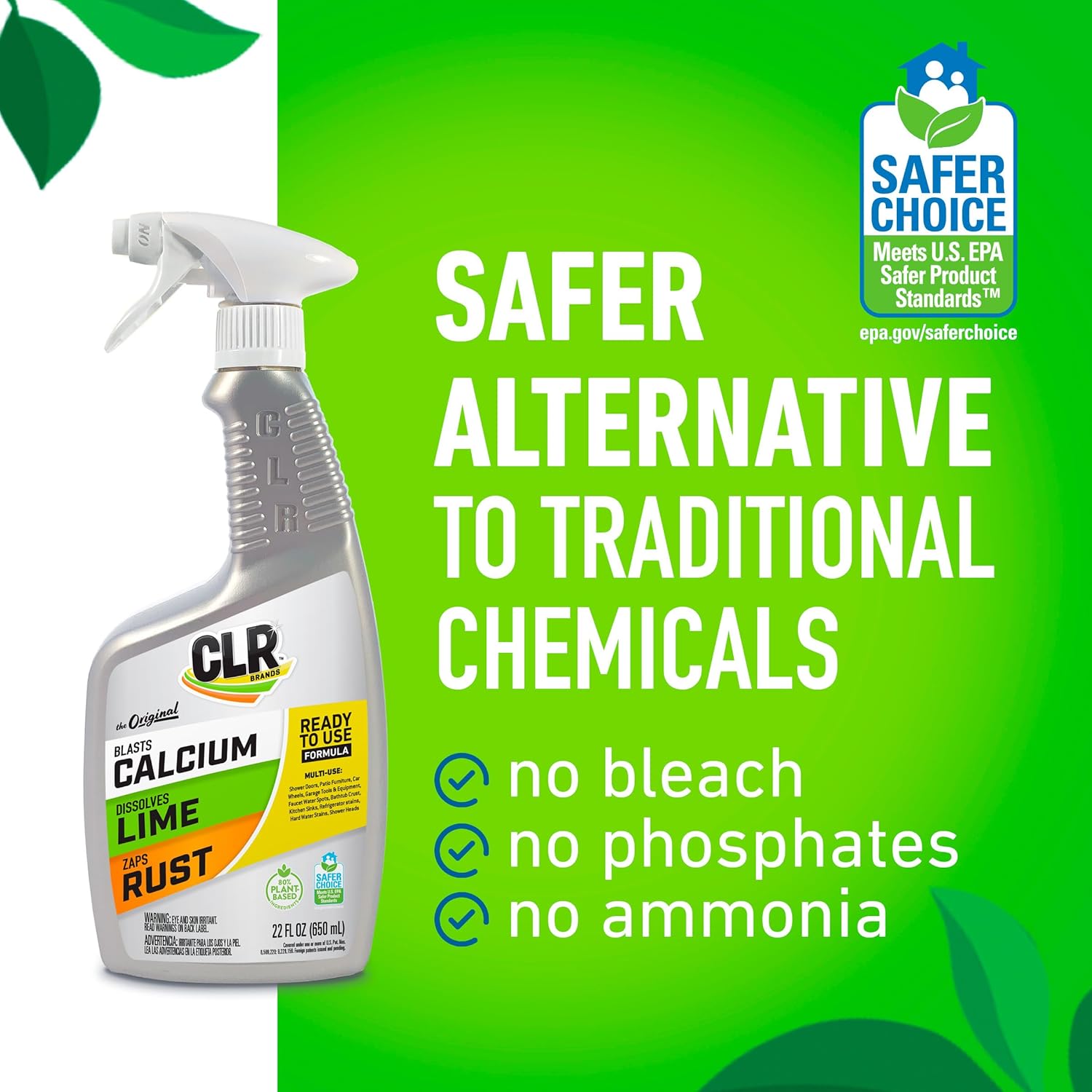 CLR Brands Lime & Rust Remover 22 oz. Spray Bottle,