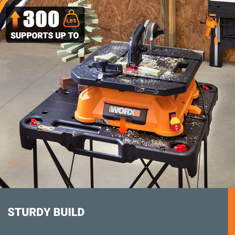 WORX Sidekick Portable Folding All-in-one Work Bench, WX066