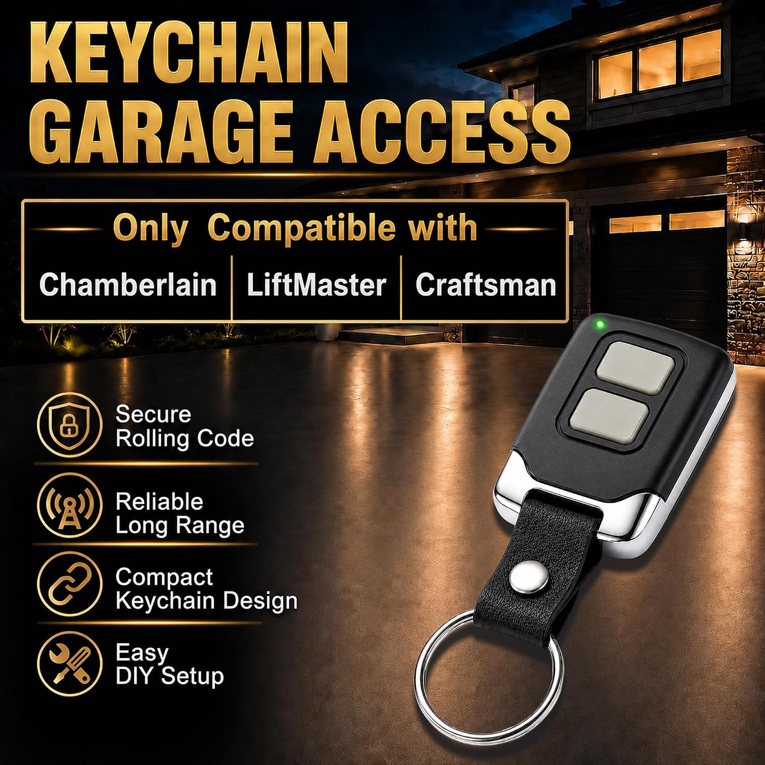 3 for LiftMaster Chamberlain Craftsman Garage Door Opener Remote