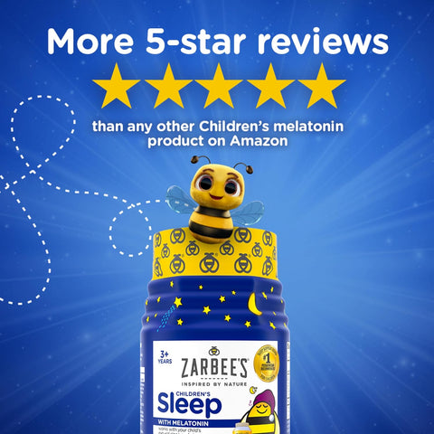 Zarbee's Kids Melatonin Sleep Gummies, 1 mg Melatonin, 60 ct
