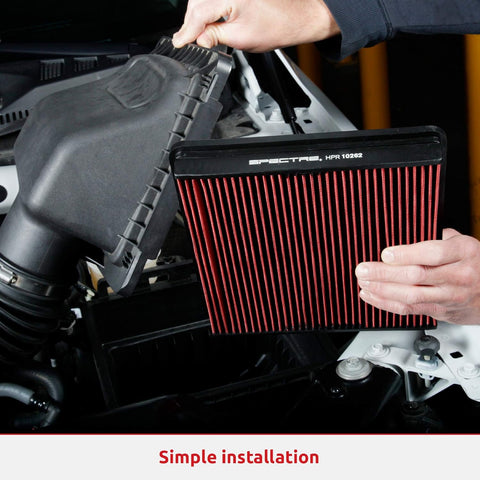 Spectre Universal Clamp-On Air Filter: High Performance, Washable Filter: Round Tapered; 6 in (152 mm) Flange ID; 8.5 in (216 mm) Height; 7.719 in (196 mm) Base; 5.125 in (130 mm) Top, SPE-HPR9891