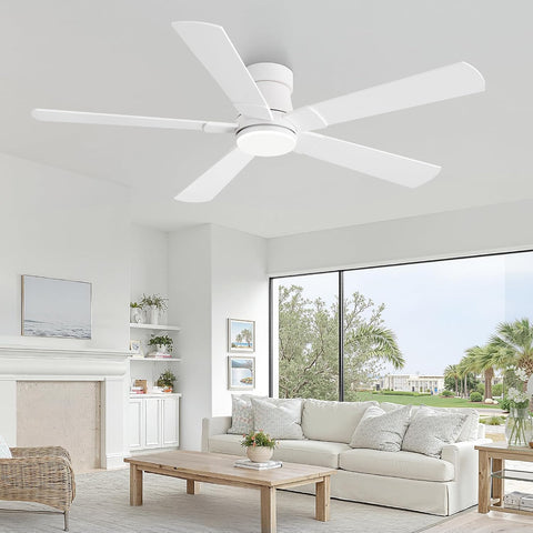 Fanbulous 52” Ceiling Fans with Lights and Remote, Flush Mount Ceiling Fan