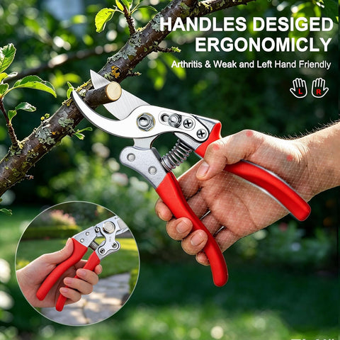 Kynup Pruning Shears, Heavy Duty Garden Shears with SK5 Japanese Steel