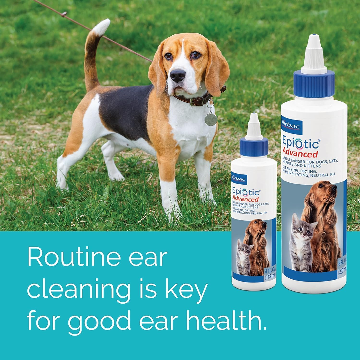 Epiotic Advanced Ear Cleanser|Gentle Ear Cleanser for Dogs and Cats