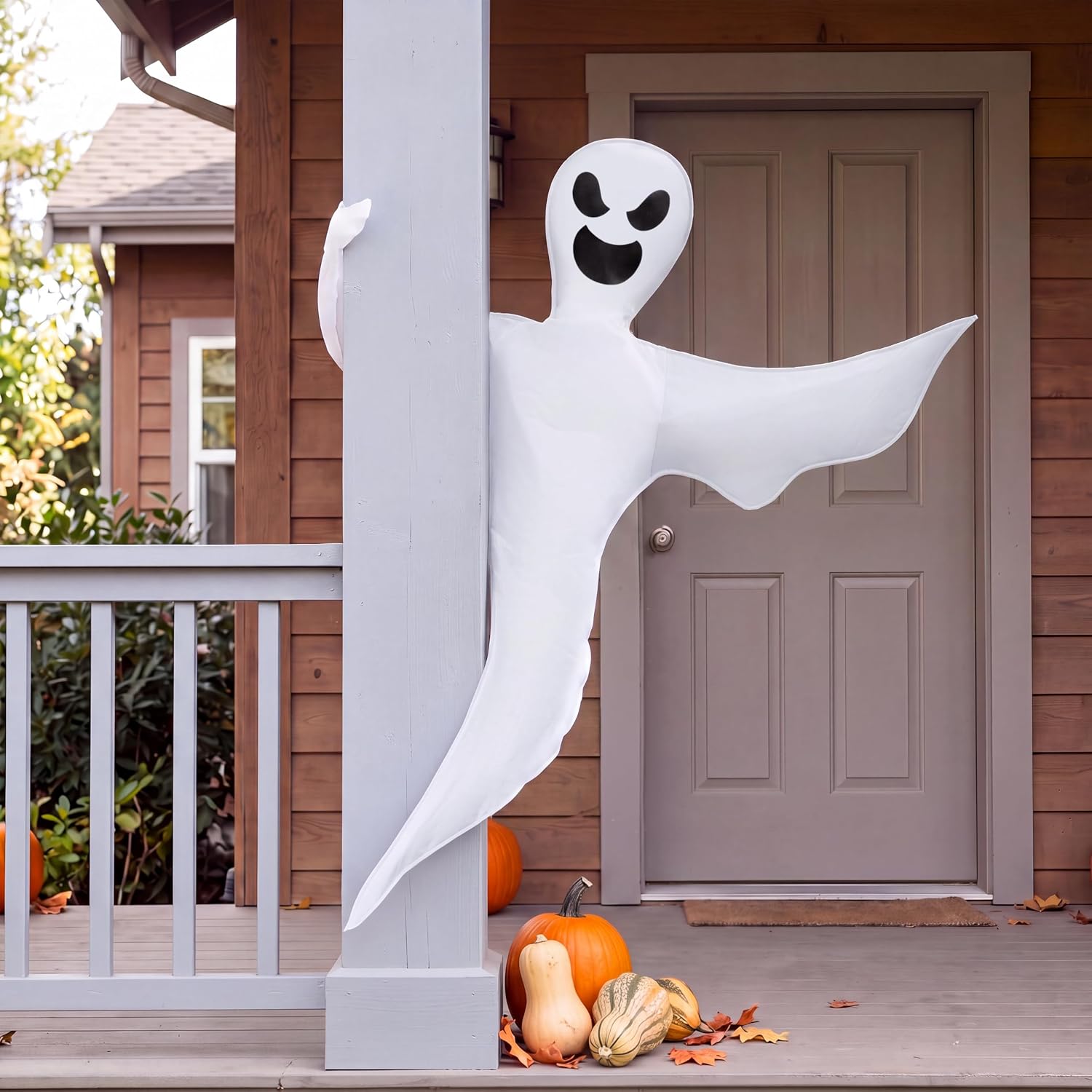 JOYIN Halloween Tree Wrap Ghost Decoration Outdoor, Cute Ghost Design Decorations for Halloween Lawn, Tree, Party Supplies