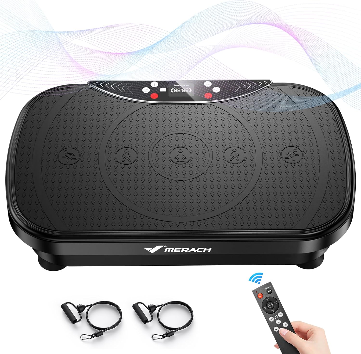 Merach V28 Vibration Plate Exercise Machine with 99 Speeds & Bluetooth
