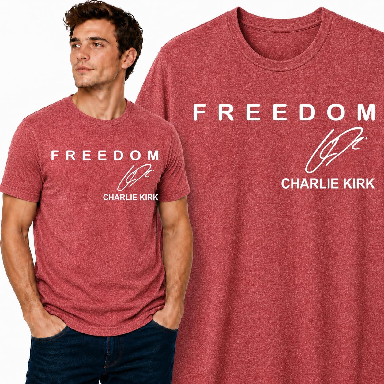 Signature Charlie Kirk Shirt, Christian Conservative Tee for Men Women