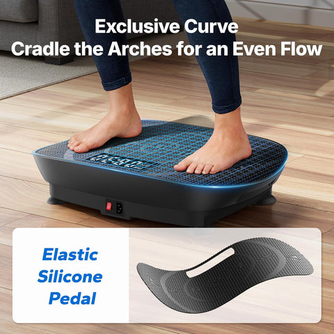 Merach CV30 Curved Vibration Plate Exercise Machine for Lymphatic Drainage