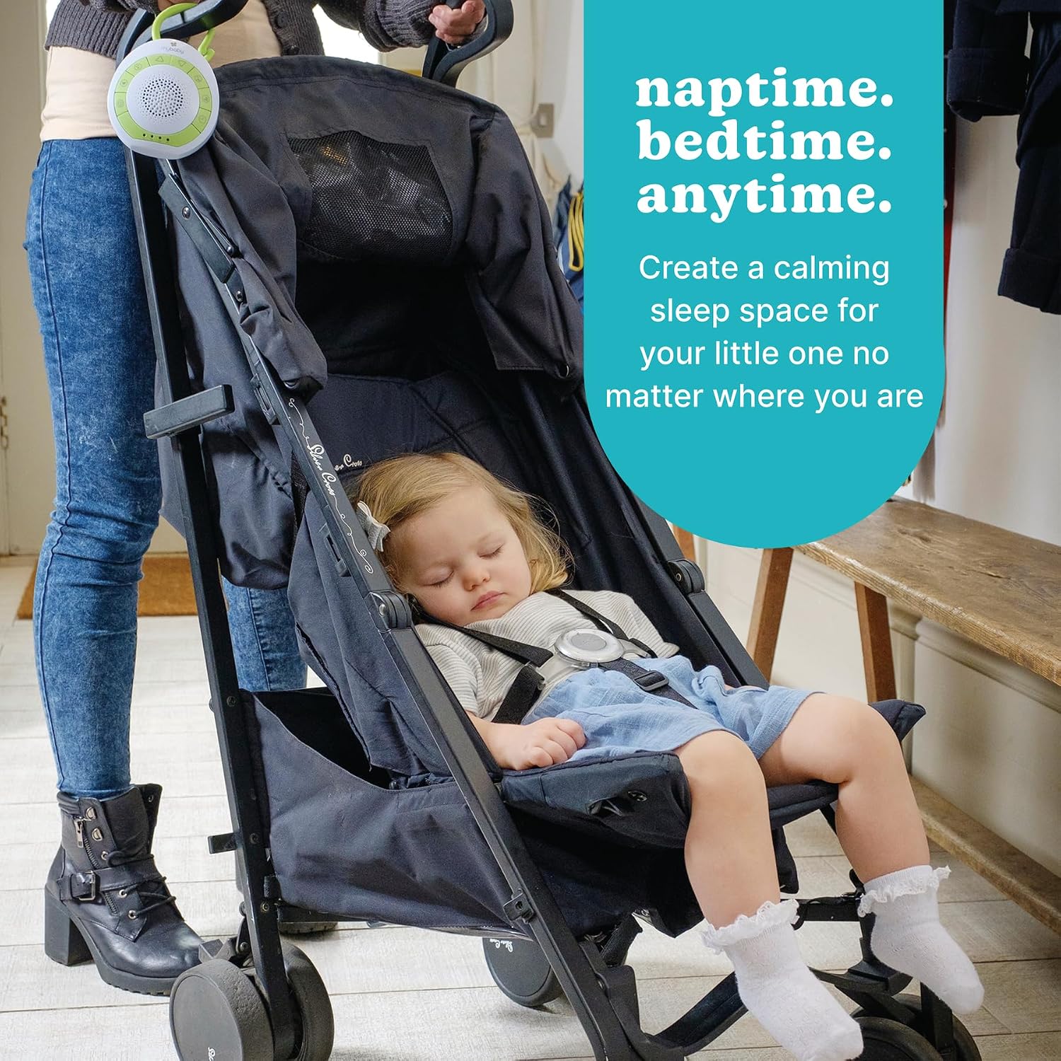 MyBaby Sound Machine, White Noise for Baby, Travel, Nursery and On The Go