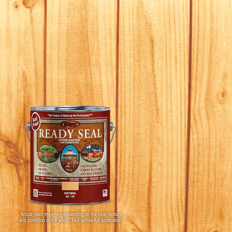 Ready Seal Exterior Wood Stain & Sealer, Natural Light Oak, 1 Gallon
