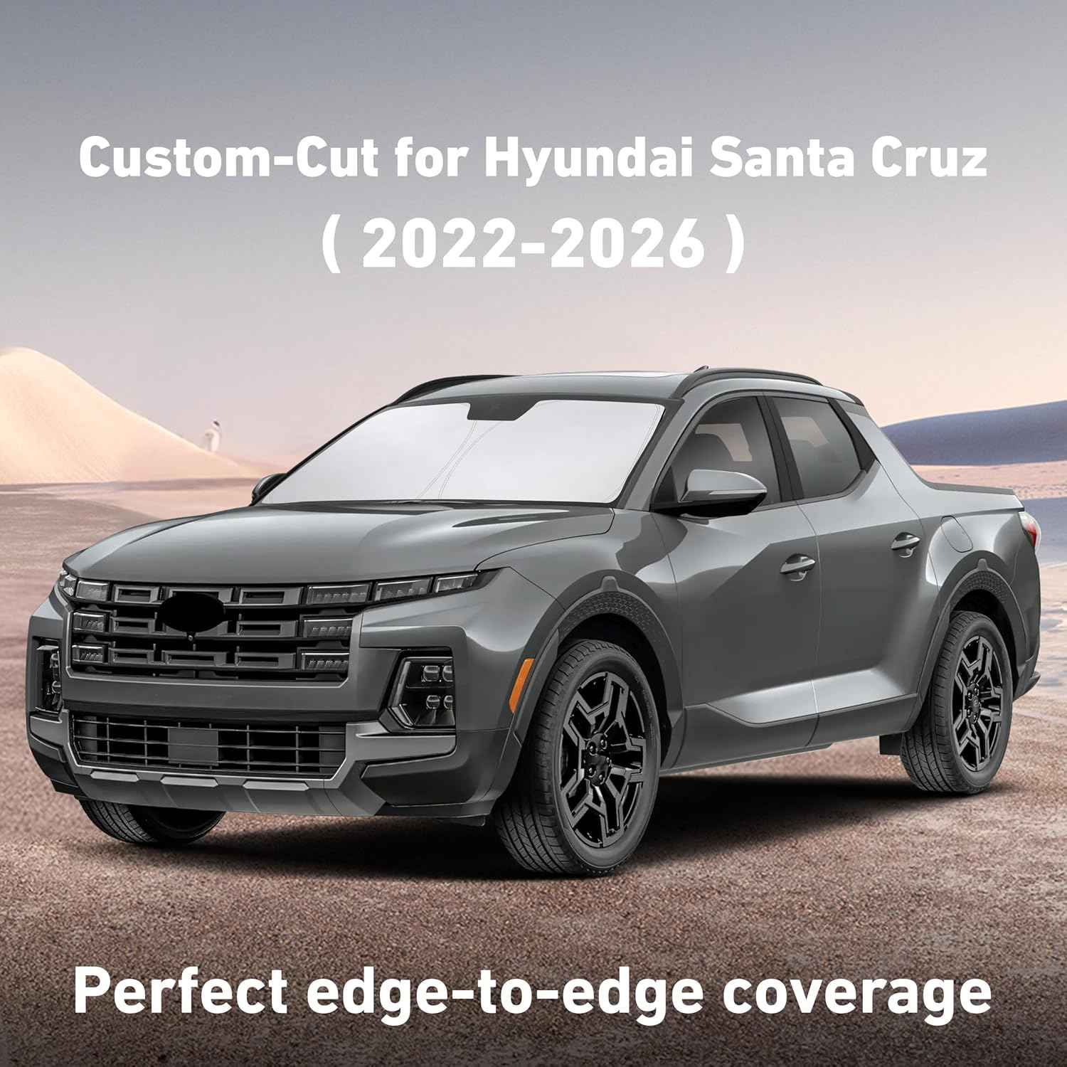 EcoNour Windshield Sunshade Compatible for Hyundai Santa Cruz 2022-2026