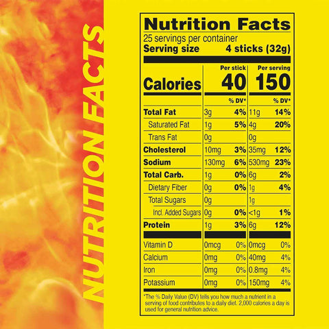 Slim Jim Smoked Jerky Snack Sticks, Original Flavor, 0.28 oz., 100-ct