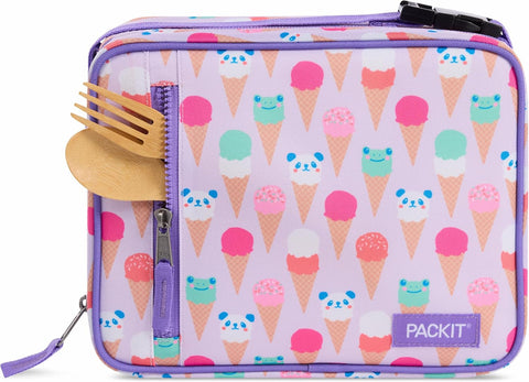 PackIt Freezable Classic Lunch Box, Ice Cream Critters