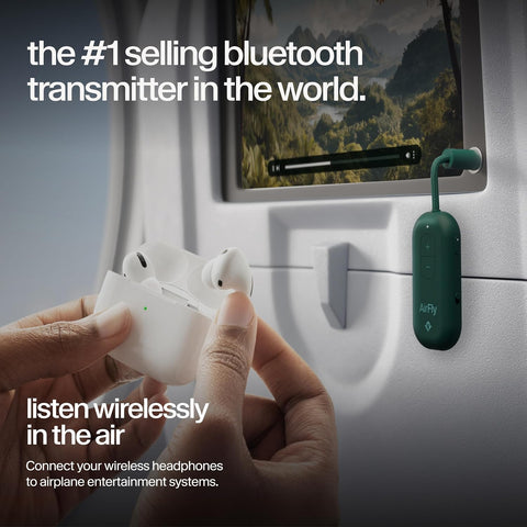 Twelve South AirFly Pro, Bluetooth Wireless Audio Transmitter, Evergreen