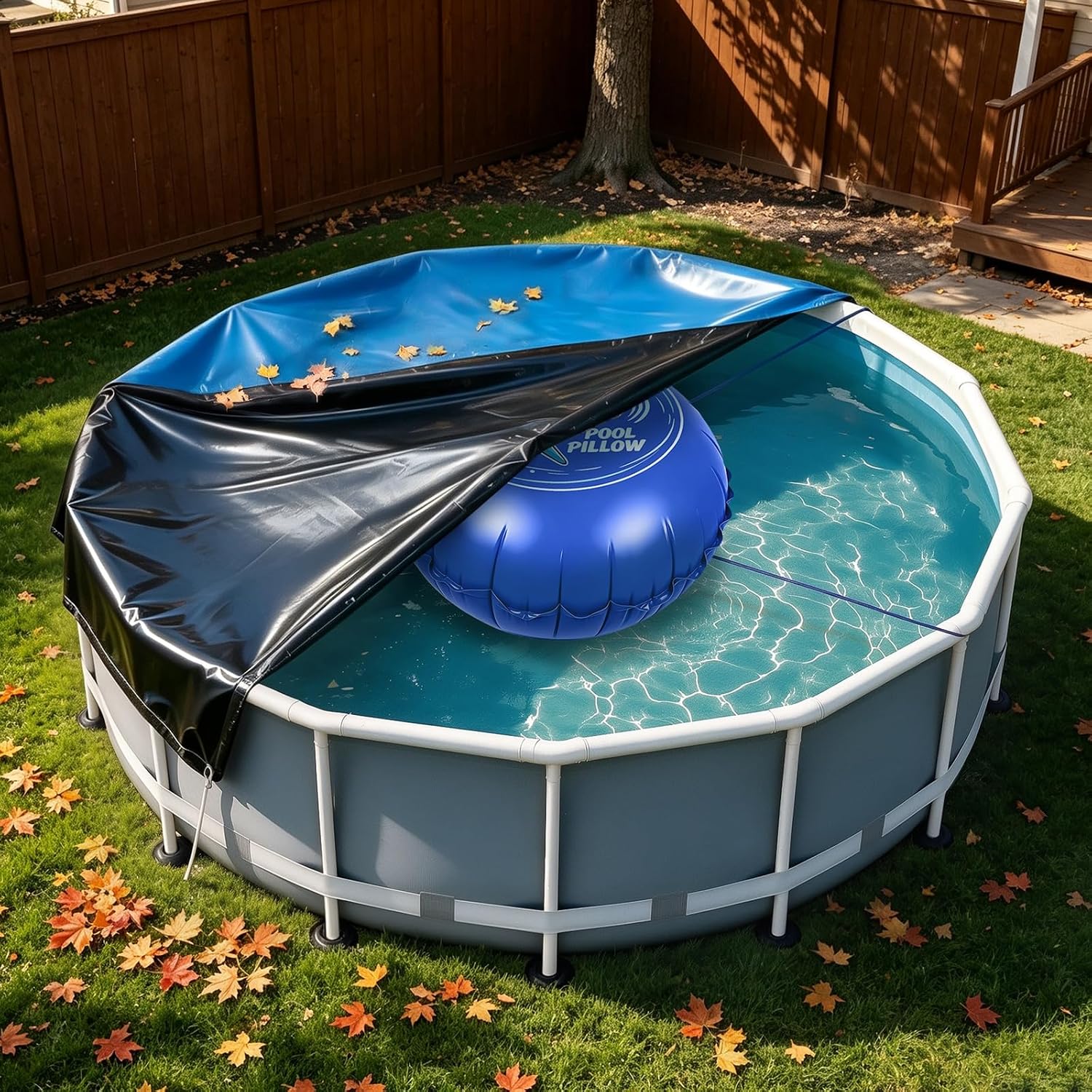 Pool Pillow for Closing Winter Above Ground, Oursieez 4Ft Pool Cover Pillow