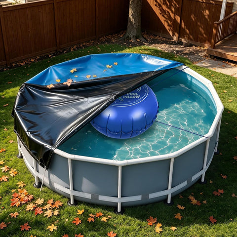 Pool Pillow for Closing Winter Above Ground, Oursieez 4Ft Pool Cover Pillow