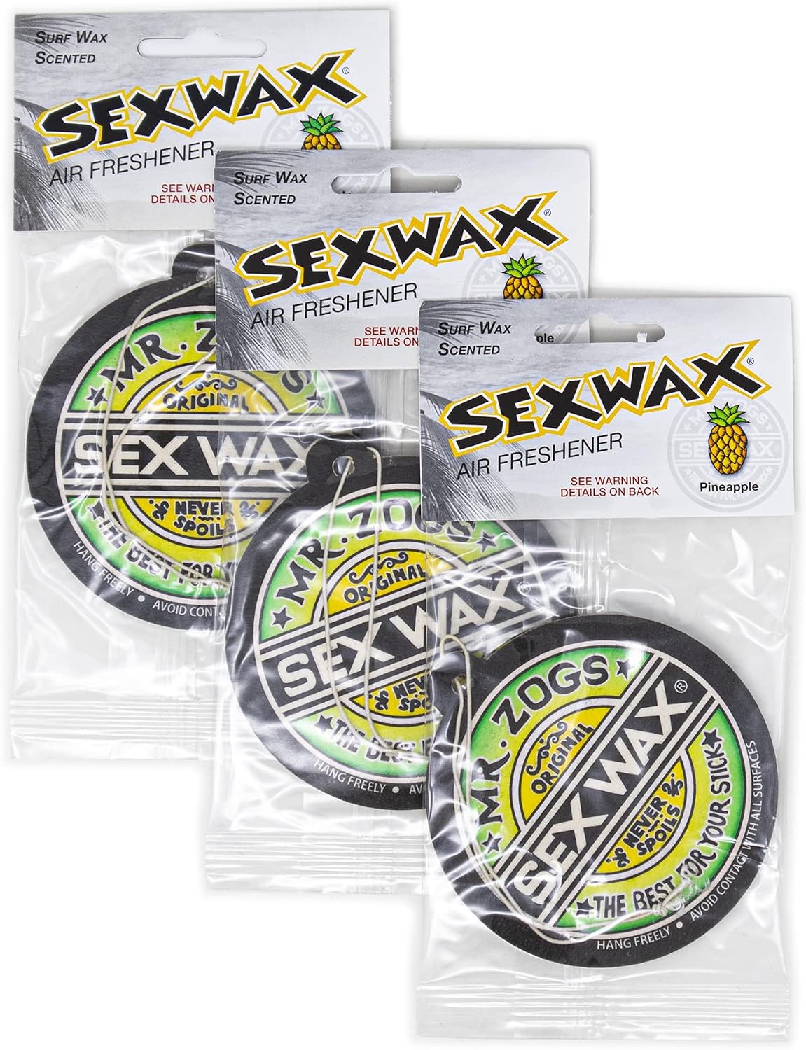 Sex Wax Air Freshener Multi Pack (Coconut 2 Pack)