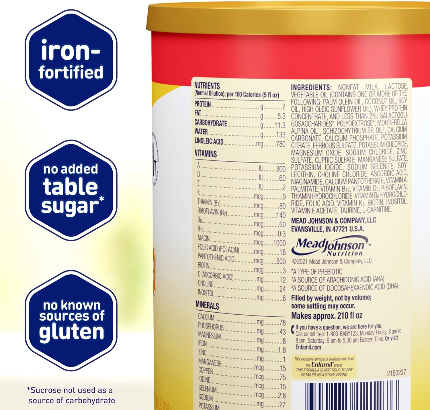 Enfamil Infant Formula, Milk-Based Baby Formula, 29.4 Oz, 4 CT