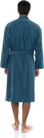 TowelSelections Mens Robe Cotton Terry Cloth Bathrobe Soft Kimono Towel Bath Robe for Men XS to 4X