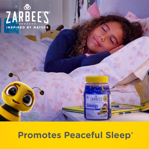Zarbee's Kids Melatonin Sleep Gummies, 1 mg Melatonin, 60 ct