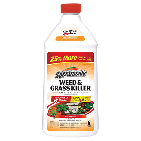 Spectracide Weed & Grass Killer Concentrate for Driveways & Walkways, 40 Oz