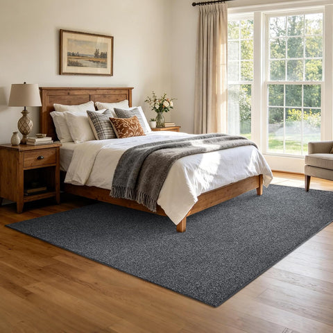 5x7 Black/White Area Rug Washable Non-Slip Soft for Living Room Bedroom