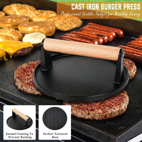 N NOBLE FAMILY 27 PCS Griddle Accessories Kit, Flat Top Grill Accessories Set for Camping, Professional Griddle Spatula Set with Melting Dome, Burger Press for Outdoor BBQ Teppanyaki