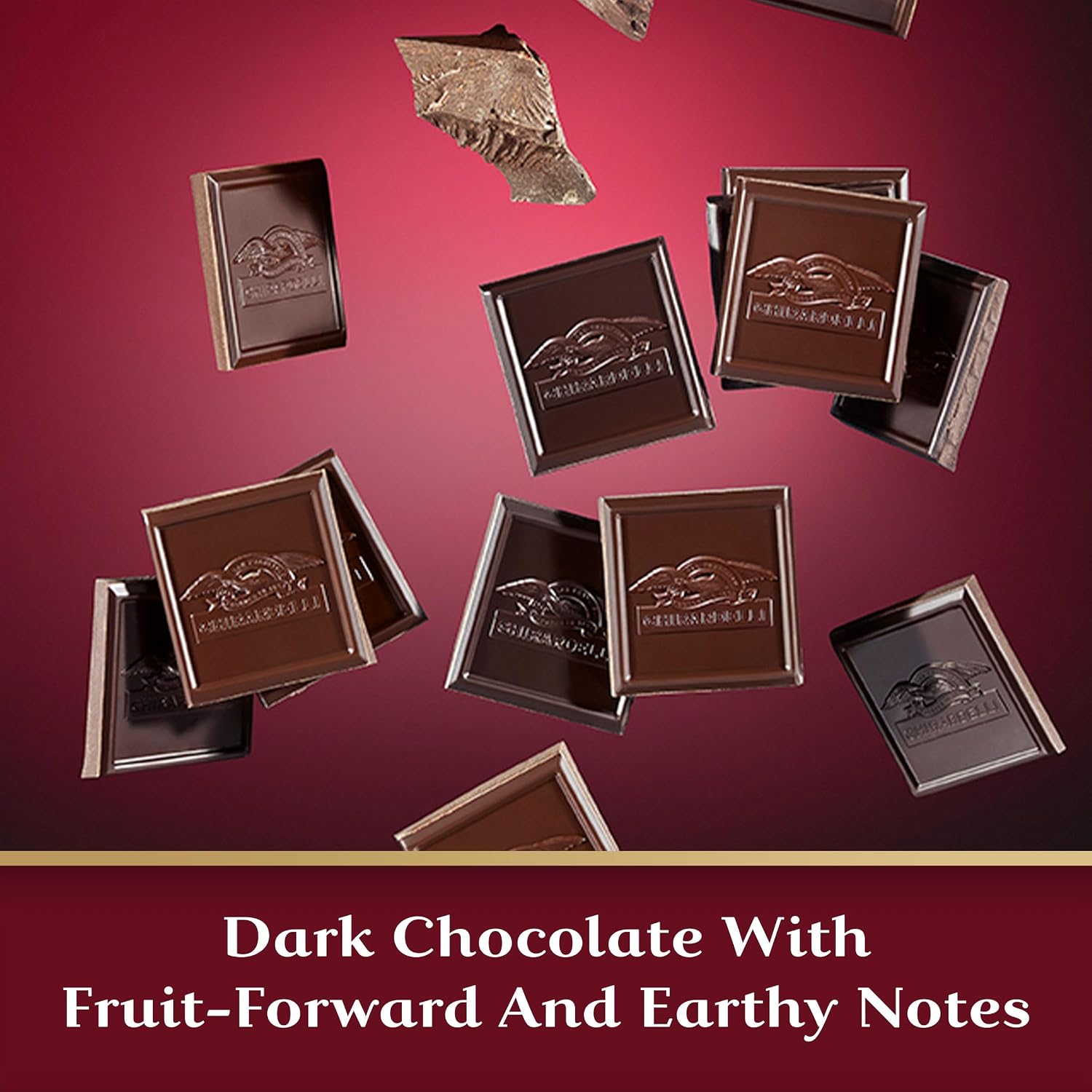GHIRARDELLI Intense Dark Chocolate Bar, 92% Cacao Holiday Chocolate for Holiday Gifts and Stocking Stuffers, 3.17 Oz Bar (Pack of 12)