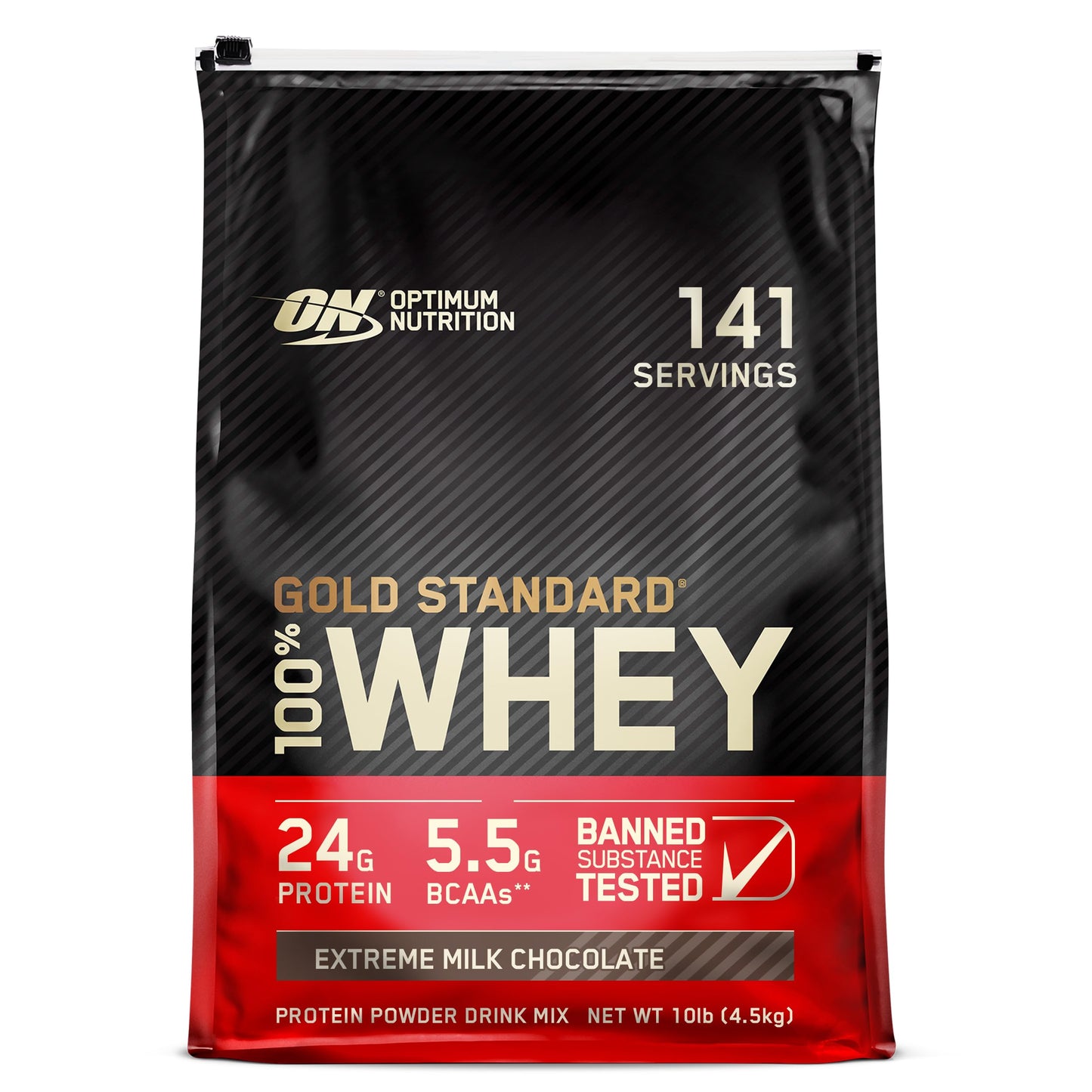 Optimum Nutrition Gold Standard 100% Whey Protein Powder, Extreme Milk Chocolate, 10 Pound (Packaging May Vary)