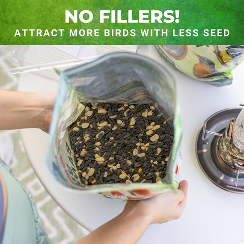 Wild Bird Seed for Outside Feeders, No Filler Sunflower Bird Food, 40 lb