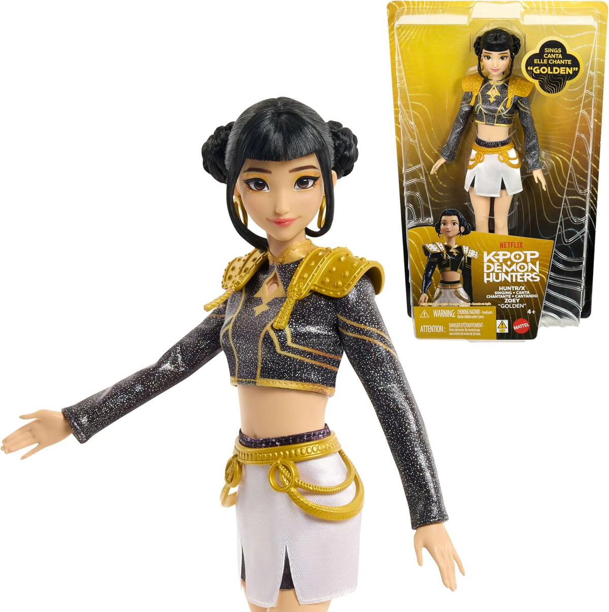 ​Mattel Kpop Demon Hunters HUNTR/X Zoey “Golden” Singing Doll