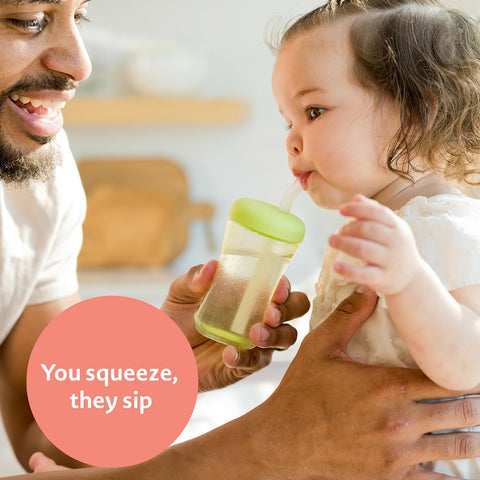 The First Years Squeeze & Sip Straw Cups - 7 Oz - 3 Count