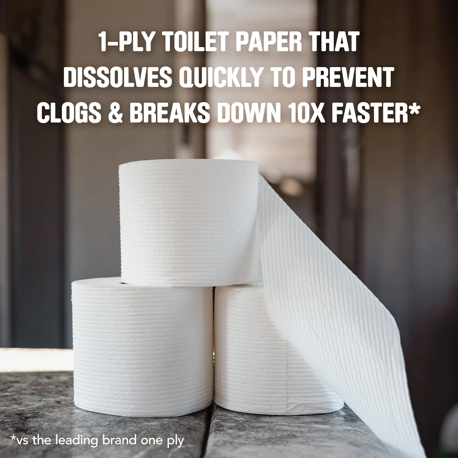 Scott Rapid-Dissolving Toilet Paper, 12 Double Rolls, 231 Sheets per Roll