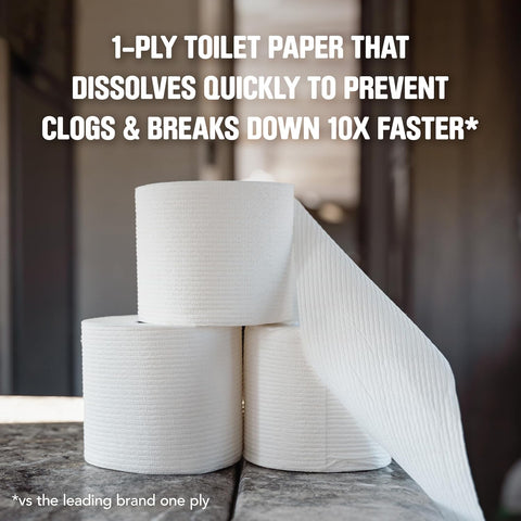 Scott Rapid-Dissolving Toilet Paper, 12 Double Rolls, 231 Sheets per Roll