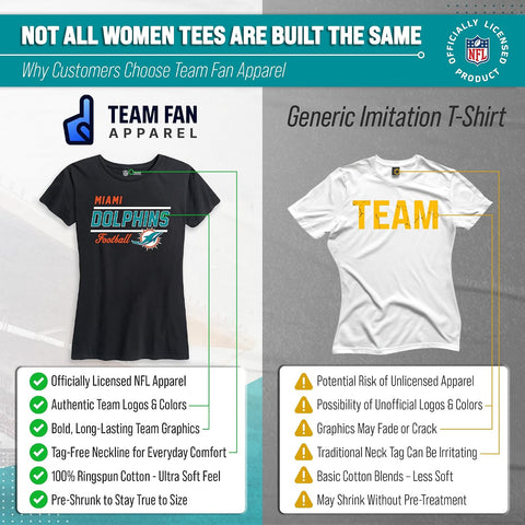 NFL Women's Gameday T-Shirt - Relaxed Fit Short Sleeve Tee