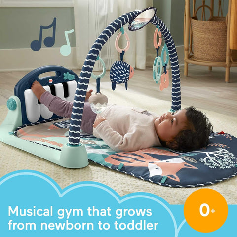 Fisher-Price Kick & Play Piano Gym, Navy Fawn