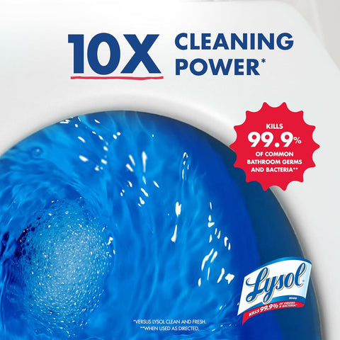 Lysol Toilet Bowl Cleaner Clinging Gel, Power, 24 oz, 2 Pack