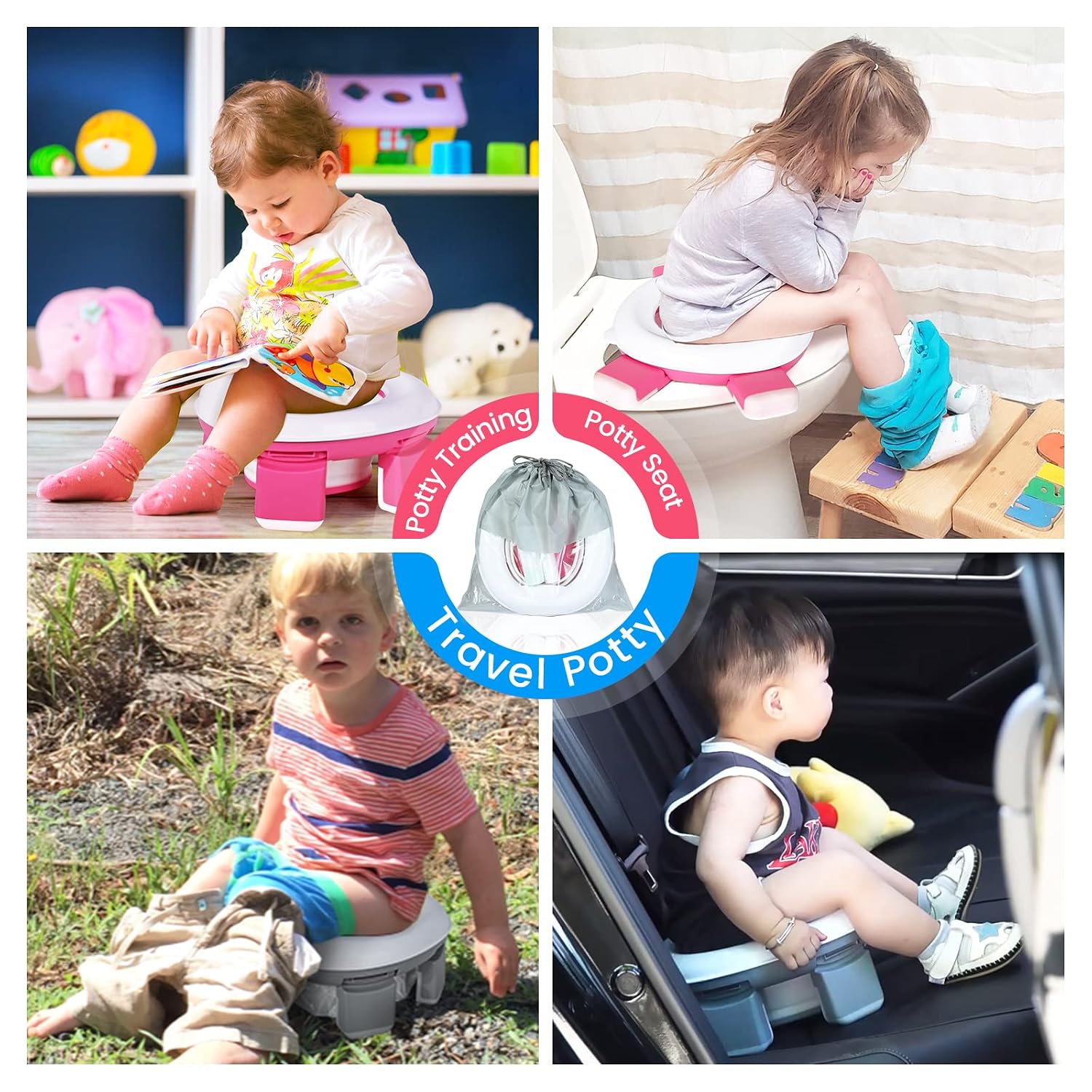 Orzbow Portable Potty Training Chair for Toddler, Travel Emergency Toilet