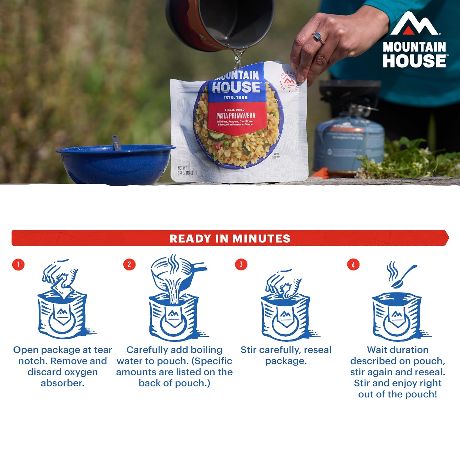 Mountain House Freeze-Dried Dinner Entree | Backpacking Meals for Camping and Hiking, 4 Servings, 30-Year Shelf-Life, 2-Pack