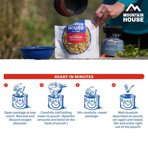 Mountain House Freeze-Dried Dinner Entree | Backpacking Meals for Camping and Hiking, 4 Servings, 30-Year Shelf-Life, 2-Pack