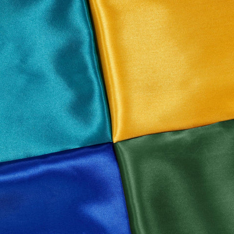 P Pothuiny 55 Inch Wide Woodland Green Satin Fabric by The Yard, 1 Yard