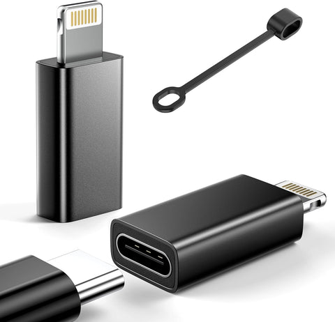 MFi Certified USB C to Lightning Adapter 2-Pack