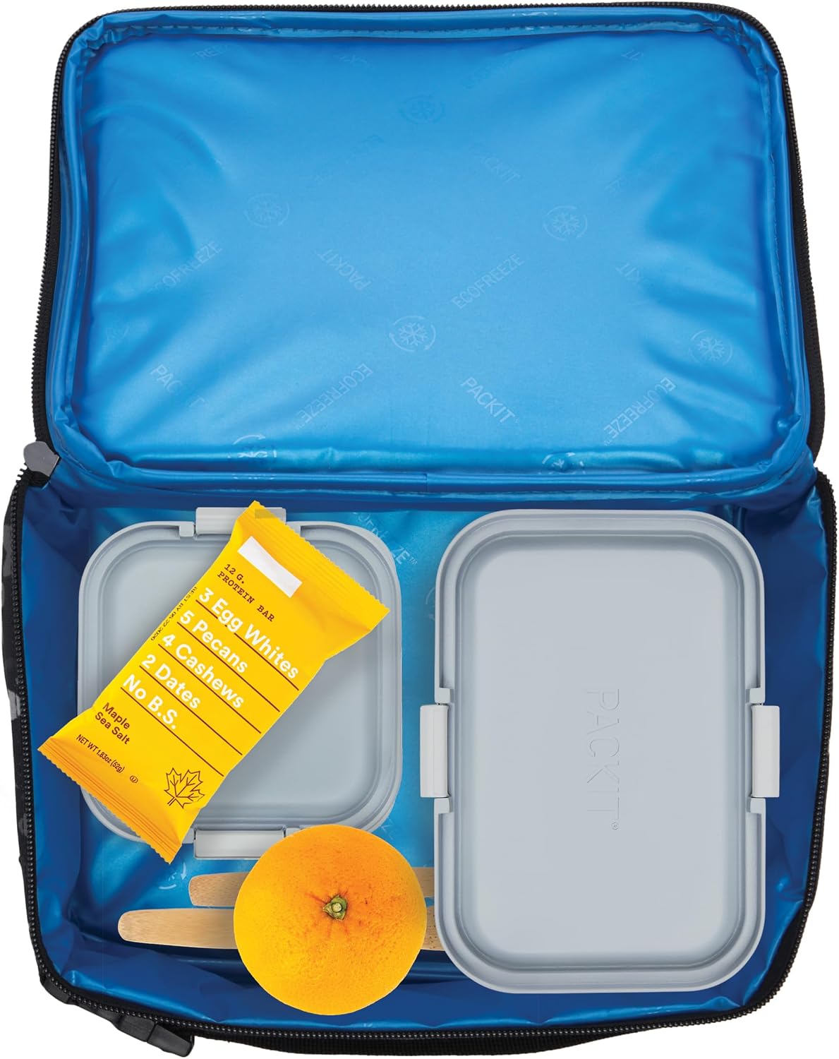 PackIt Freezable Classic Lunch Box, Dino Camo Charcoal
