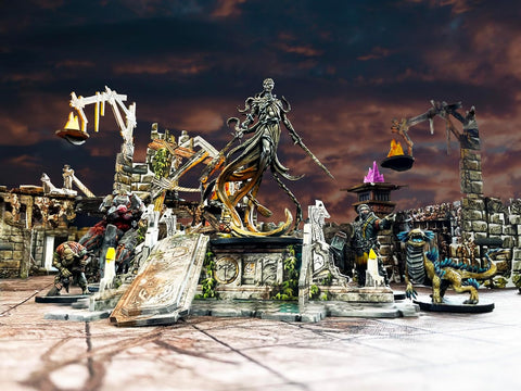 Maladum The Forbidden Creed Expansion - Fantasy Dungeon Crawler Game Immersive Terrain Solo, Co-op and Adversarial Play