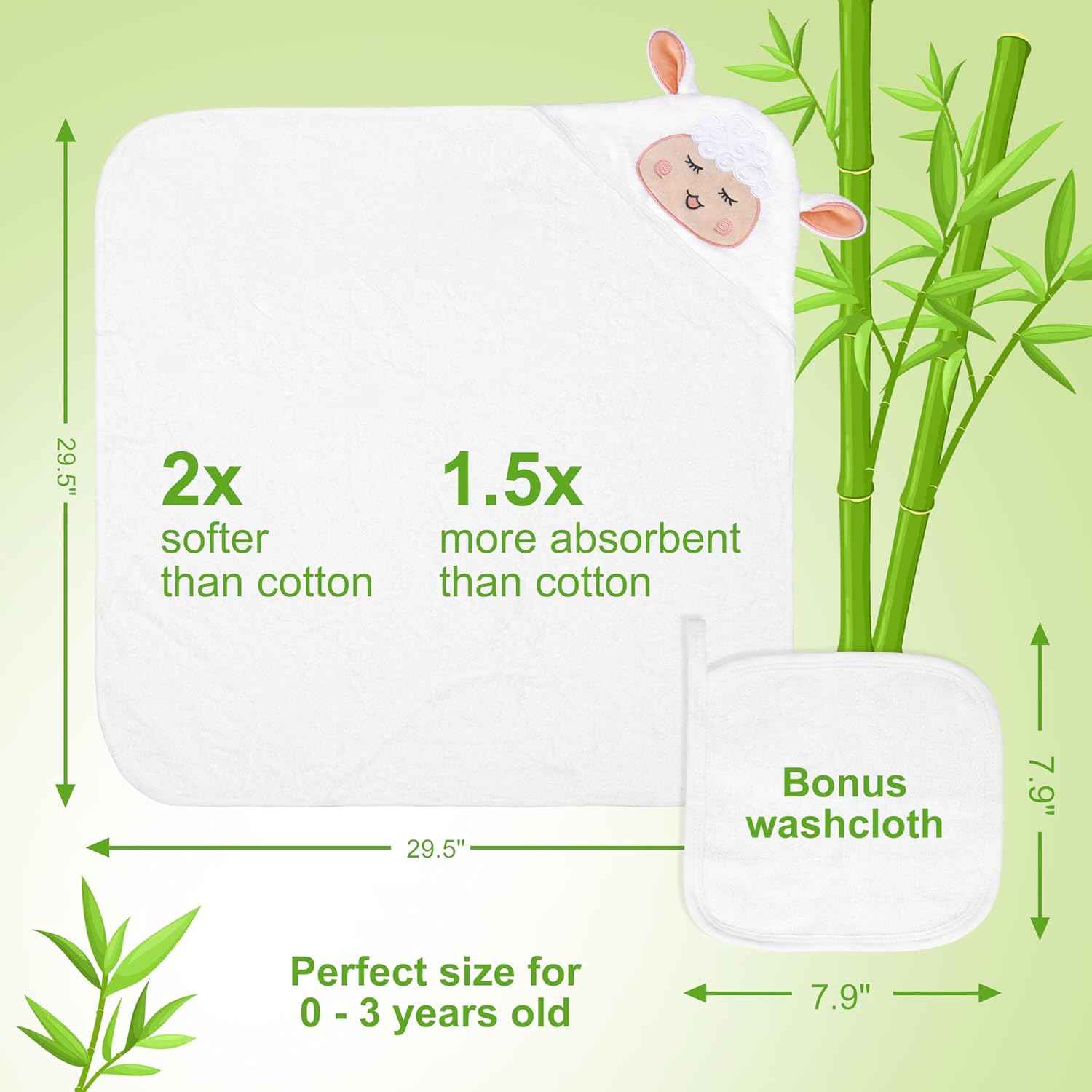 MyMateZoe My First Noahs Ark 7 pcs Baptism Gift Set, Dedication, Christening and Baptism Gifts for Girl and Newborn Baby, Includes Washcloth and Hooded Towel,Baby Bath Book, 3 Bath Toys and Gift Bag