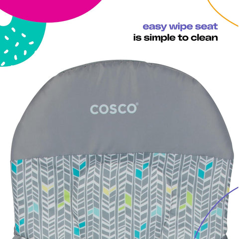 Cosco Kids Highchair for Baby, Simple Foldable High Chair, Convenient, Lightweight, and Compact Design, Mapleton