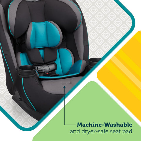 Safety 1st Grow and Go All-in-One Convertible Car Seat, Rear Facing, 5-40 lbs, Forward Facing (30–65 lbs), High Back Booster Seat 40-100 pounds, Alaskan Blue